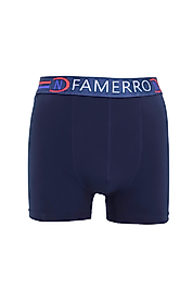 Lacivert modal kumaş kaliteli esnek erkek boxer