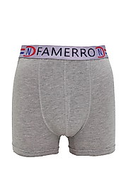 Gri modal kumaş kaliteli esnek erkek boxer