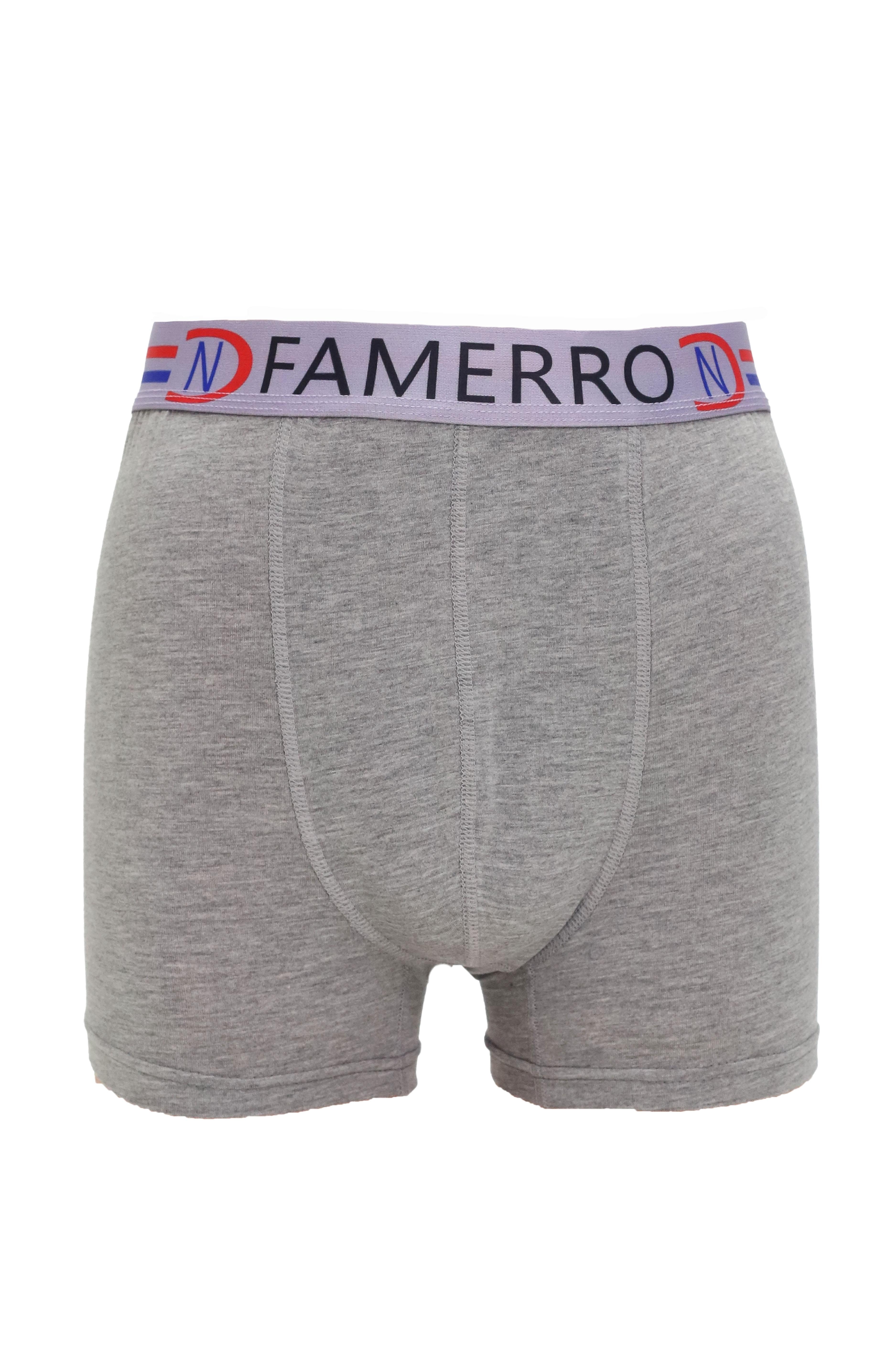 Gri modal kumaş kaliteli esnek erkek boxer