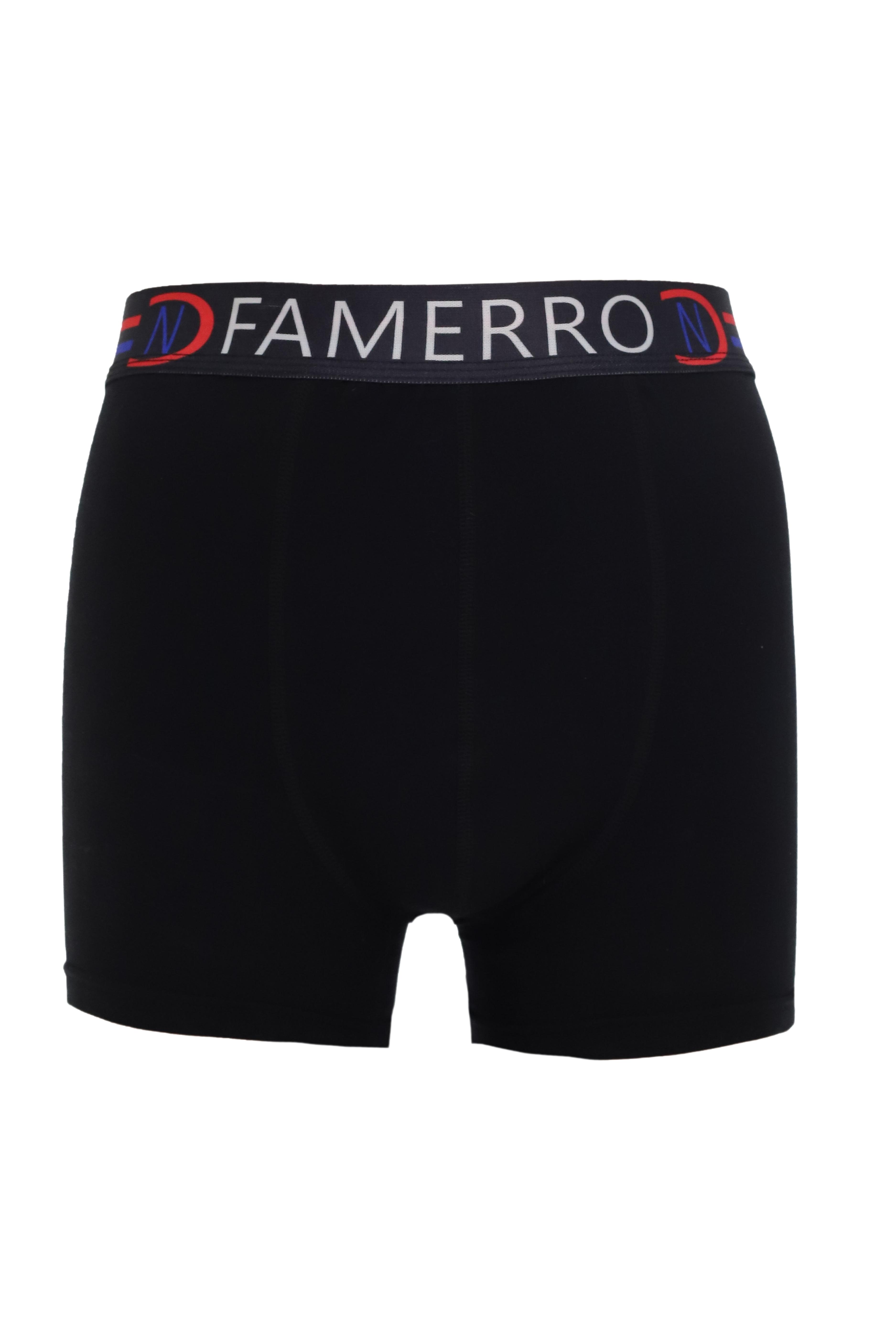 Siyah pamuklu esnek yapılı erkek boxer